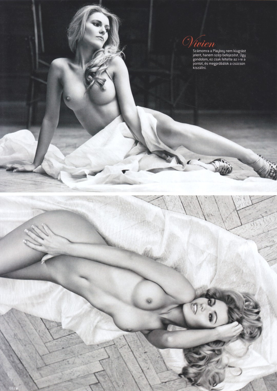 Обнаженная модель Вивьен Сасди на откровенных фото.